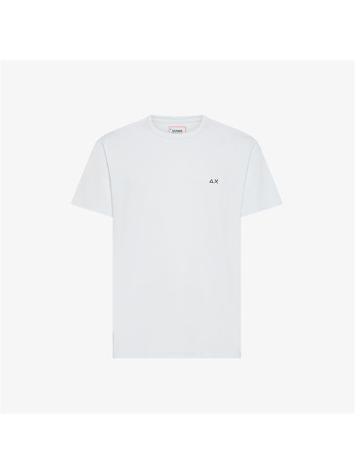 T-shirt in piquet stretch bianco SUN 68 | T36135/01